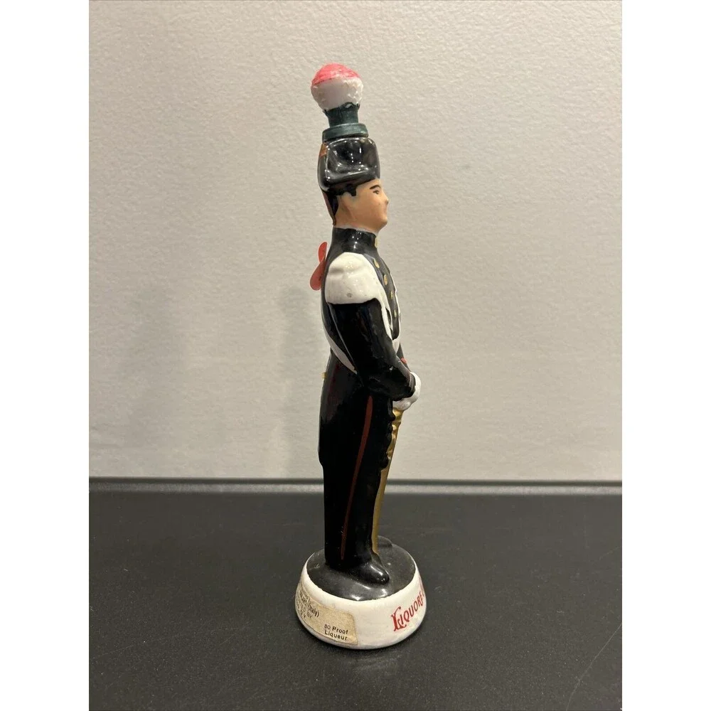 Vintage Galliano Liquor Bottle Coronetti Cunardo Italy Soldier in Uniform Empty